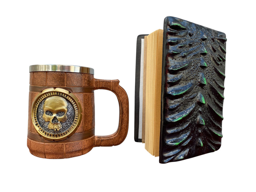 Подарочный набор Кружка 3 Череп и Блокнот 3 «Око Лесного Дракона» Киев - изображение 4