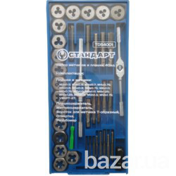 Набор плашек и метчиков 40 ед. СТАНДАРТ TDS4001 Харків - зображення 1