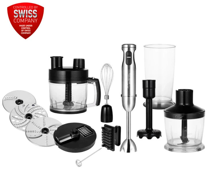 Блендер погружной Polaris PHB 1604AL CUBE 1600 Вт серебристый Київ - зображення 1