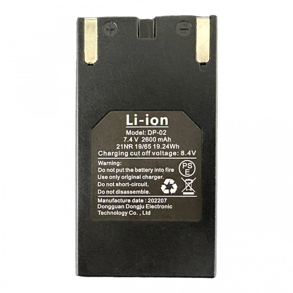 АКБ (Li-ion, 7.4V 2600мАч) DP-02 для лазерного уровня LL516G PROTESTER AKB-LL516G Харьков - изображение 2