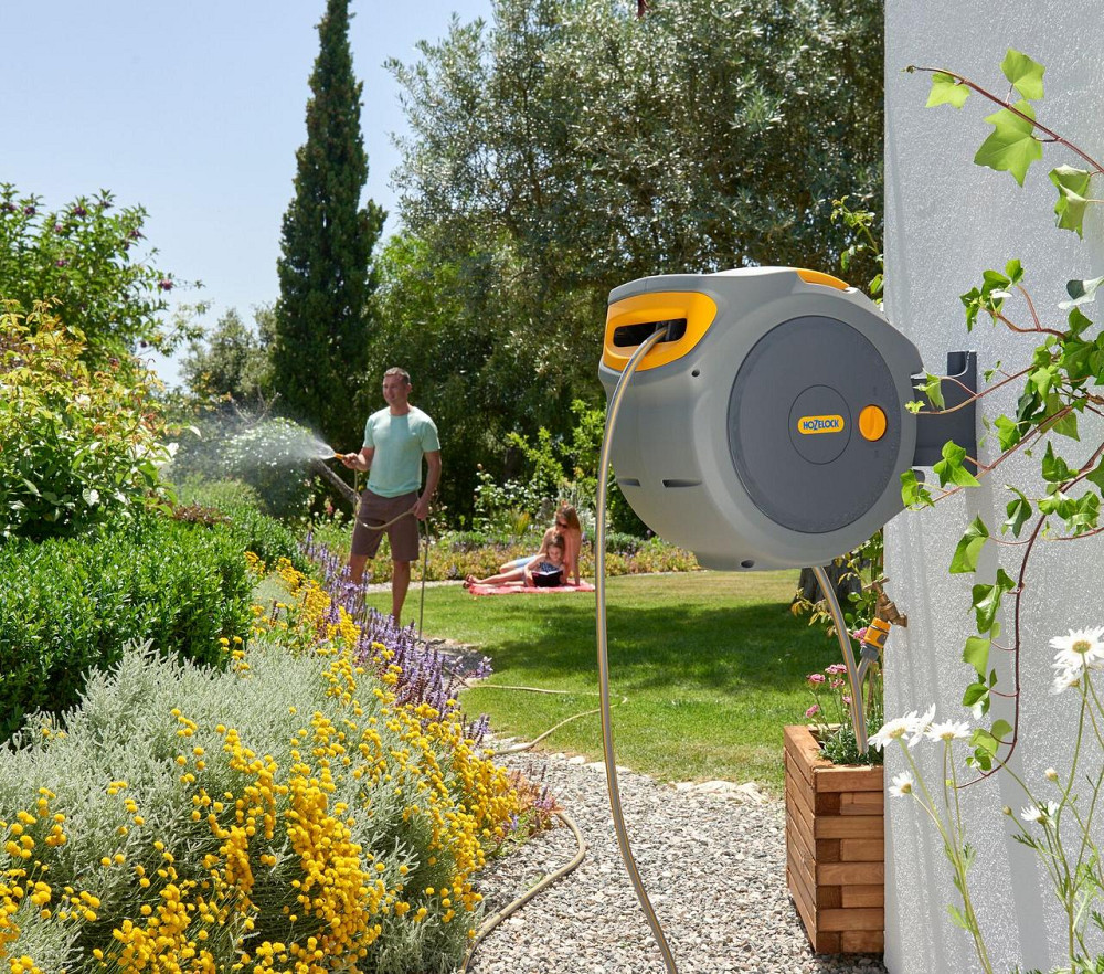 Катушка для шланга автоматическая HoZelock AutoReel 2401 20 м + 2 м с шлангом Киев - изображение 4