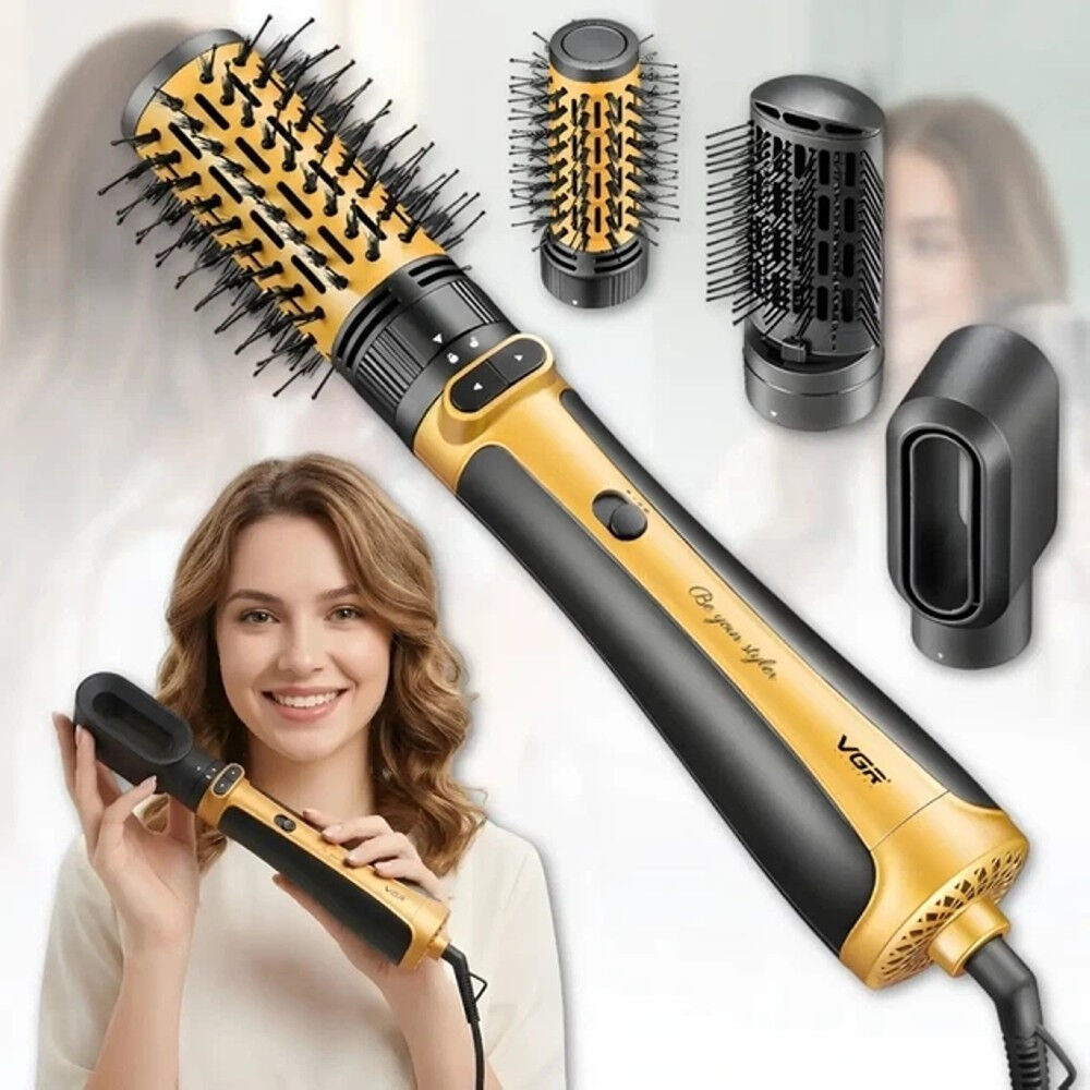 Фен-щетка VGR V 495 GOLD 1200 Вт золотистый Киев - изображение 9