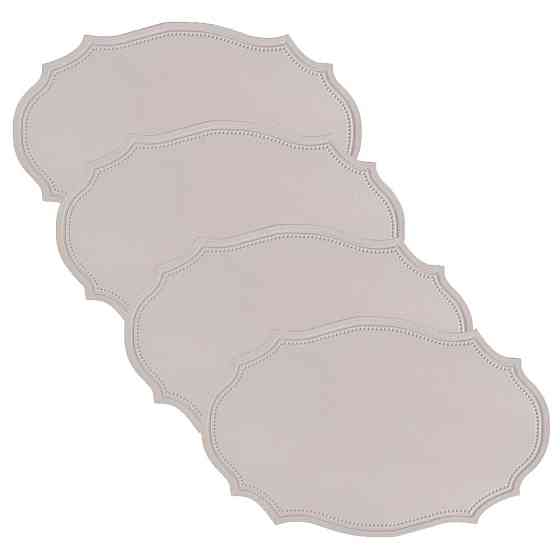 Подставки под тарелку Leeseph 30*43см 4шт серые овальные Одеса