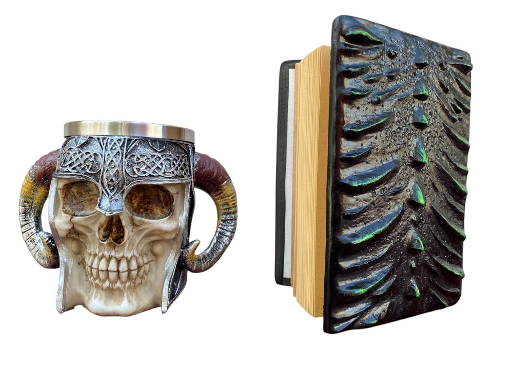 Подарочный набор Кружка 3 Рогатый Череп и Блокнот 3 «Око Лесного Дракона» Київ - зображення 4