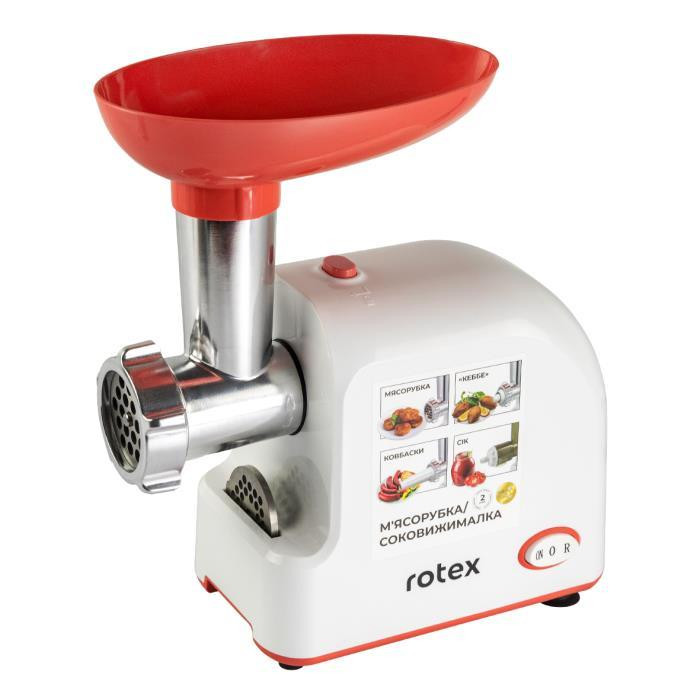 М'ясорубка електрична Rotex Tomato Master RMG190-W 1900 Вт Київ - зображення 1