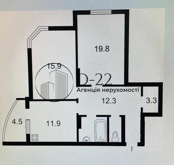 продажа 2-к квартира Киев, Дарницкий, 120000 $ Київ - зображення 3