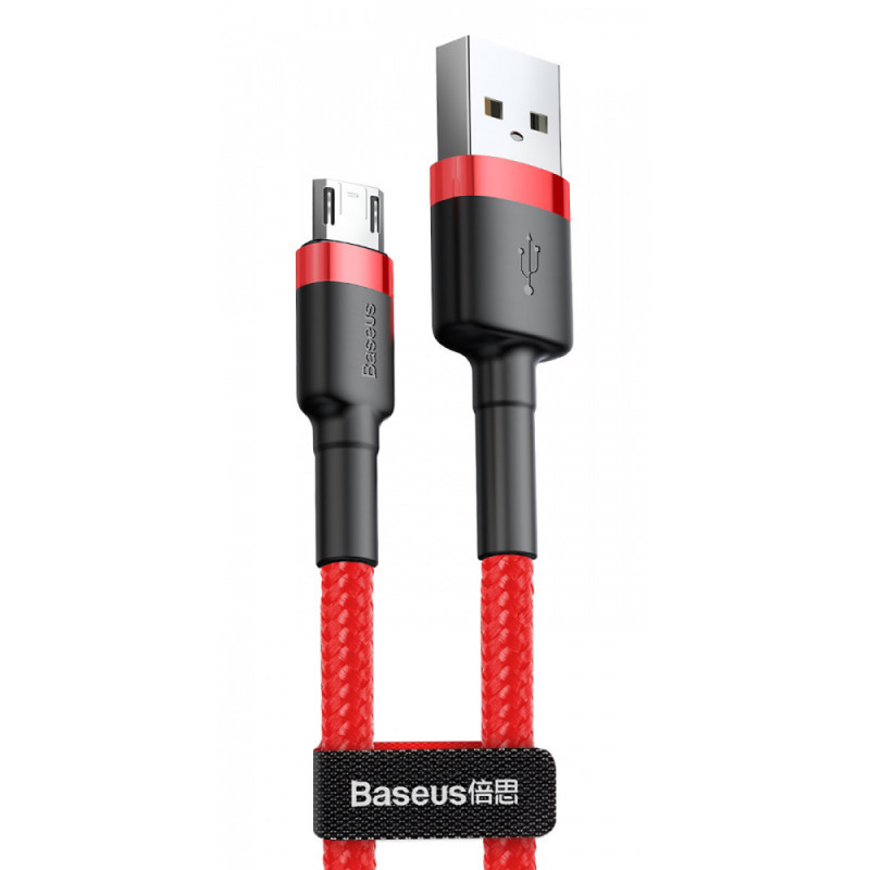 Дата кабель Baseus Cafule MicroUSB Cable 2.4A (1m) (CAMKLF-B) Херсон - зображення 1