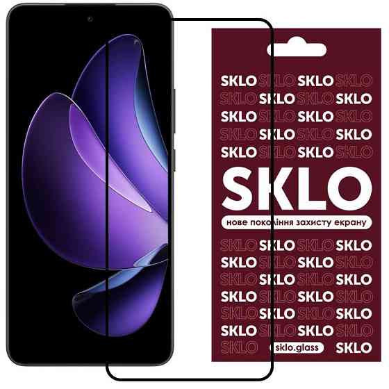 Защитное стекло SKLO 3D для Oppo Reno 13 5G / 14 / 14 F / 14 FS / 15 / 15 F / 15 FS Херсон