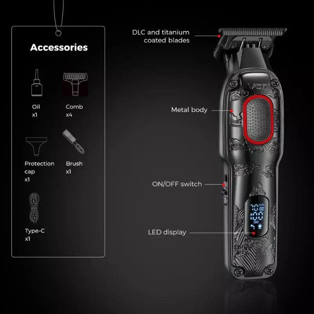 Триммер VGR V-254 RED красный Киев - изображение 2