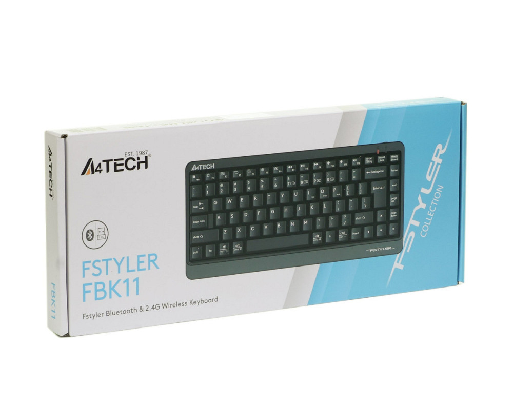 Клавиатура беспроводная A4Tech Fstyler FBK11(Grey) серая Київ - зображення 7