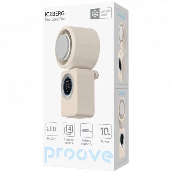 Вентилятор портативний Proove IceBerg Beige (PFIB10002002) Харків - зображення 4