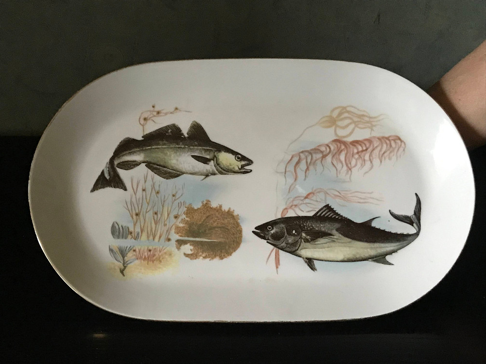 Винтажное блюдо "Рыбы", ГДР, 60-е годы. Дніпро - зображення 2