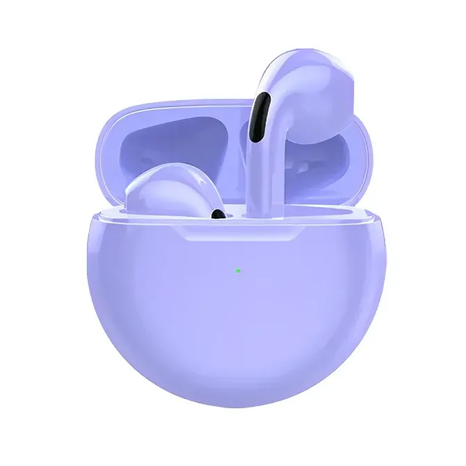 Бездротові навушники Air Pro 6 TWS з мікрофоном фіолетові Винница - изображение 1