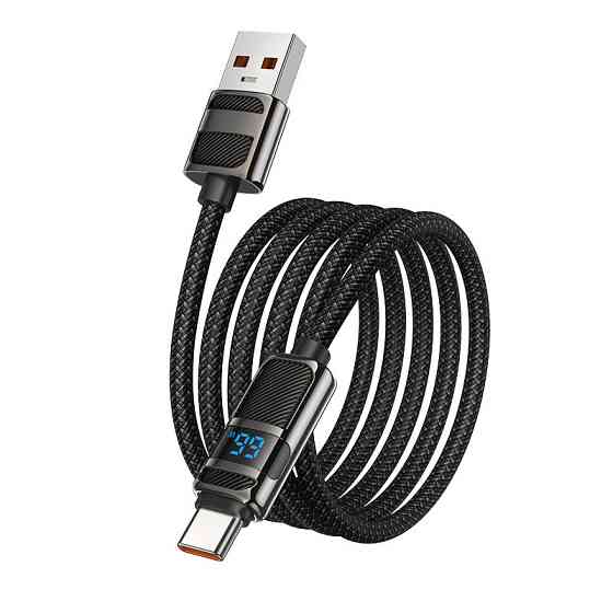 Дата кабель Hoco U137 Line with display USB to Type-C 5A/66W (1.2m) Херсон