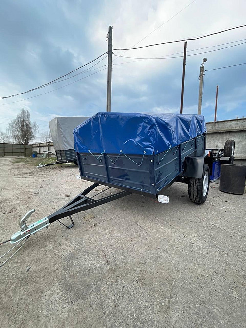 Новий автомобільний причіп 210х130х50 "Дніпро" Вишнёвое - изображение 1