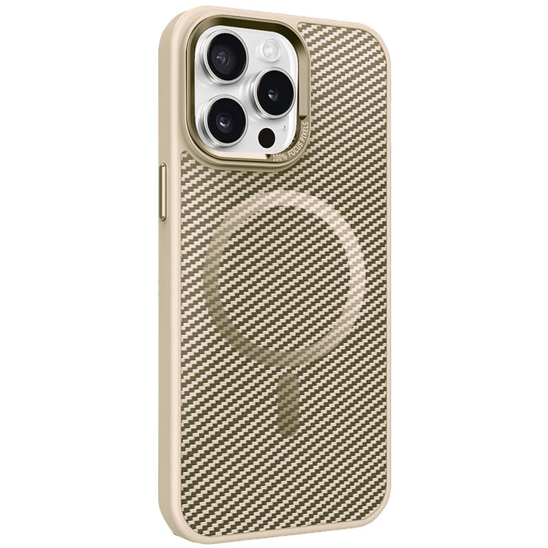 Чехол TPU+PC Carbon Mirage with MagSafe для Apple iPhone 15 Pro Max (6.7") Херсон - изображение 1