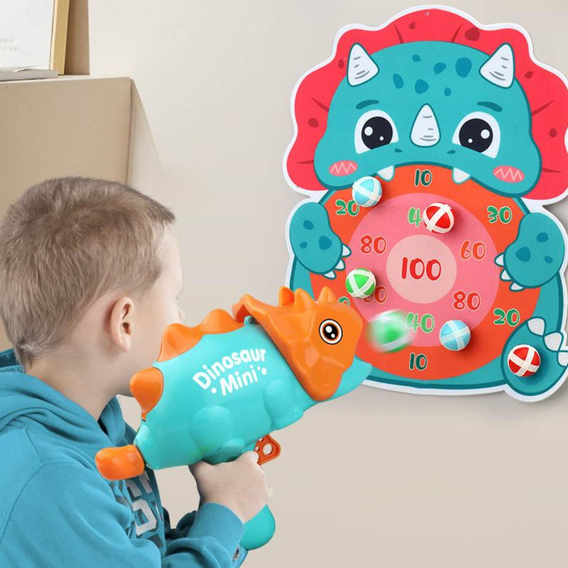 Уценка Интерактивная игра Dinosaur Athletics Gun на липучках + мишень Херсон - зображення 5