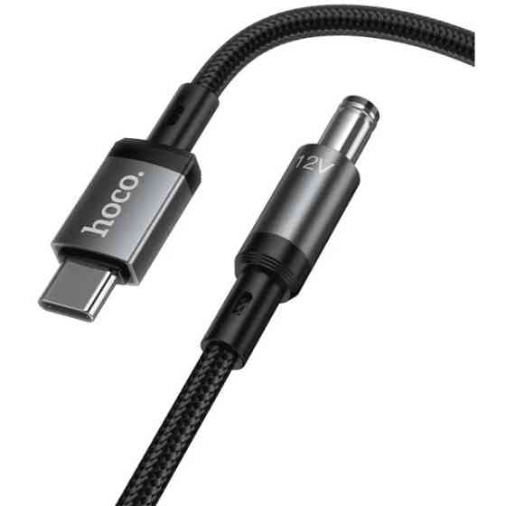 Адаптер Hoco X129 Type-C to DC 5.5 12V Black Харків