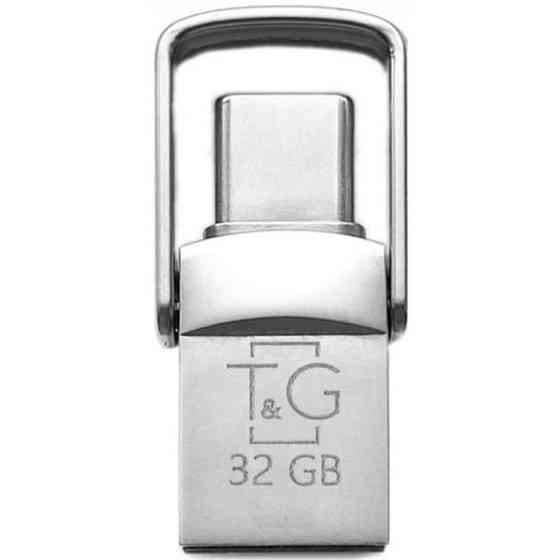 Флеш пам'ять T&G 104 32GB Metal Series USB/Type-C Silver (TG104TC-32G) Харків