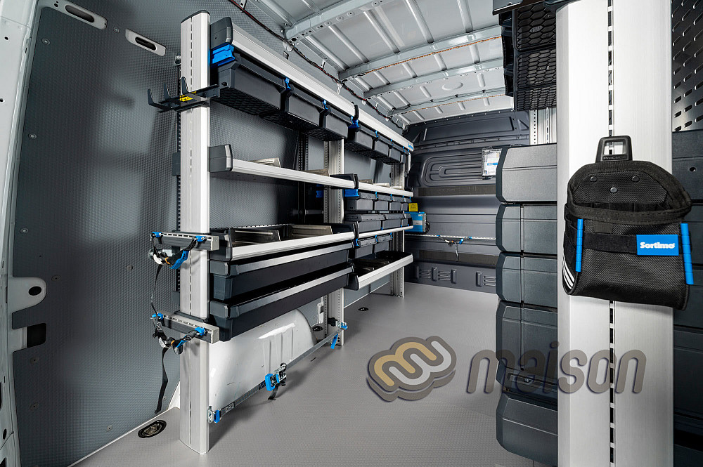 Мобільні майстерні, сервісні авто – обладнання фургона стелажами Sortimo Київ - зображення 8