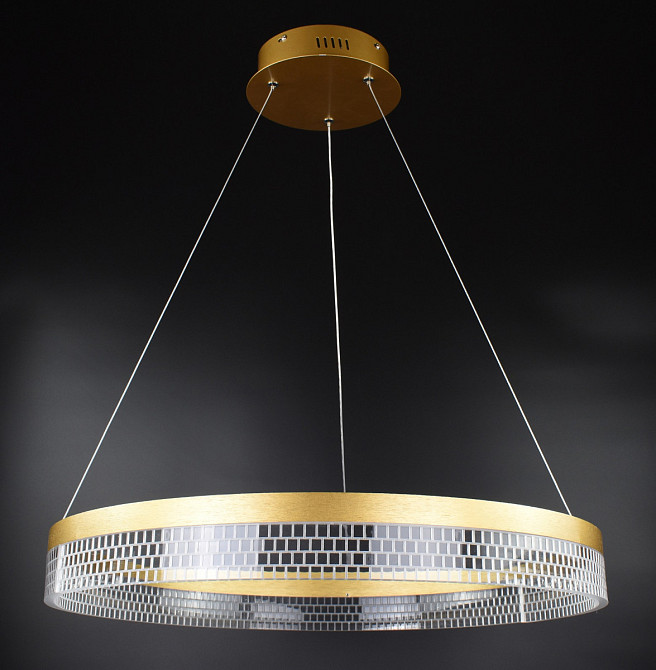 Люстра стельова LED CO5-600 Золото 40-140х60х60 см. Киев - изображение 1