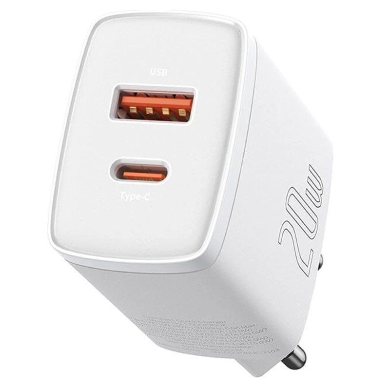 СЗУ Baseus Compact Quick Charger 20W QC+PD (1USB-A/1C) (CCXJ-B) Херсон - зображення 2