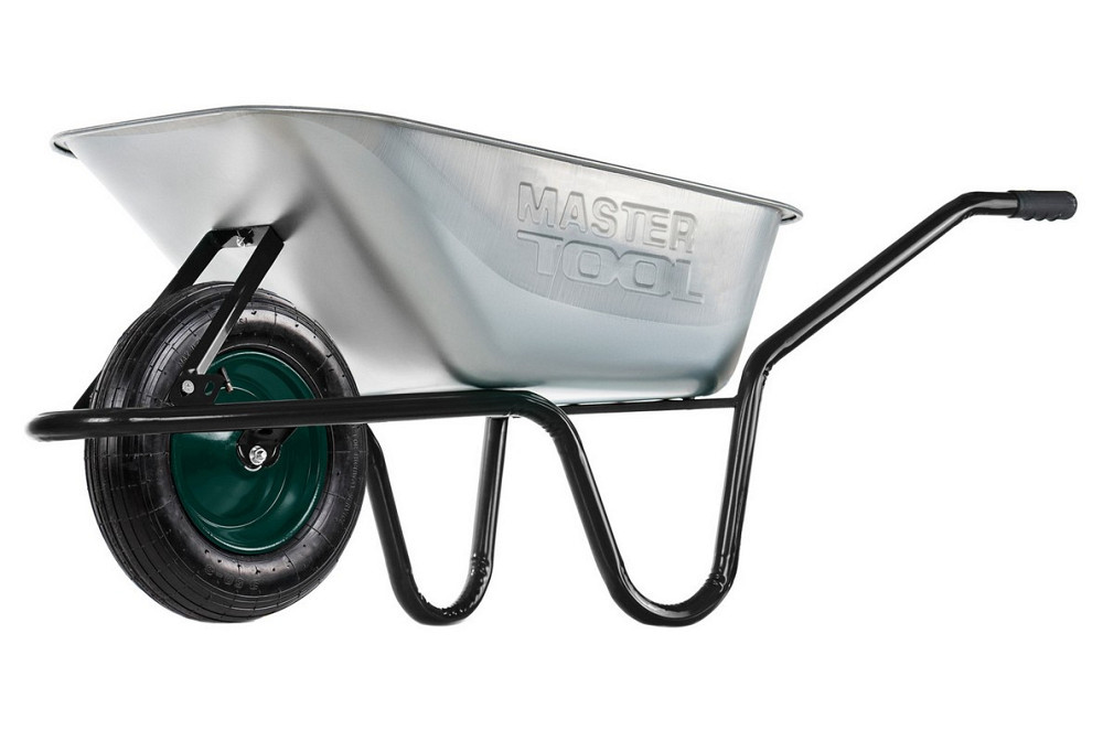 Тачка садово-строительная MASTERTOOL D-1SE одноколесная 85 л/150 кг колесо пневматическое с камерой  Харьков - изображение 1