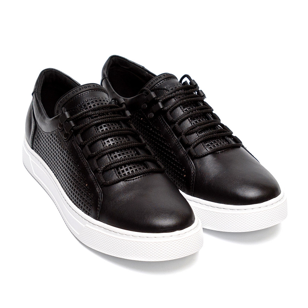 Мужские летние кожаные кеды Kristan перфорация Київ - зображення 3