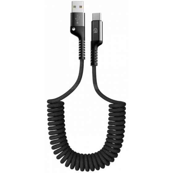 Кабель ArmorStandart AR17 Spiral USB to Type-C 2.4A 1m Black (ARM75390) (Код товару:37749) Харків
