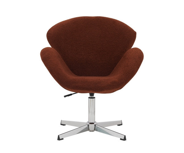 Крісло Сван коричнева тканина букле тедді Дніпро - зображення 2