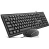 Комплект (клавіатура, мишка) REAL-EL Kit 511 Black (EL123100052) Харків