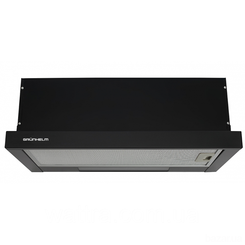 Вытяжка Grunhelm GVT 114 B (телескопическая, 650 м3/ч, черная) кухонная Киев - изображение 2