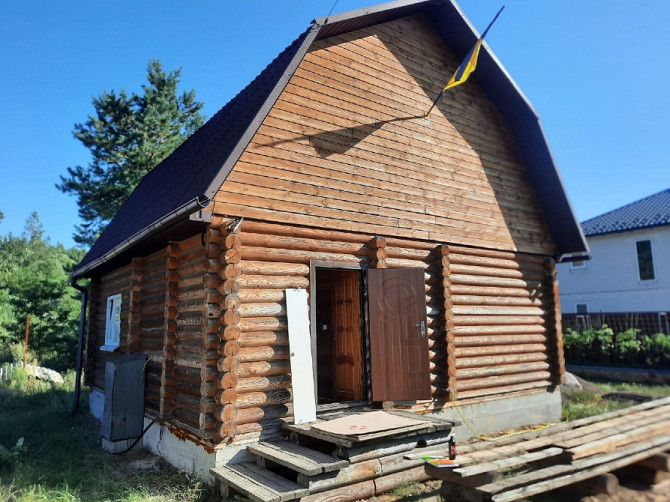 🏡 Будинок зі зрубу біля лісу в с. Нижча Дубечня — всього 25 км від Києва! Вишгород - зображення 1