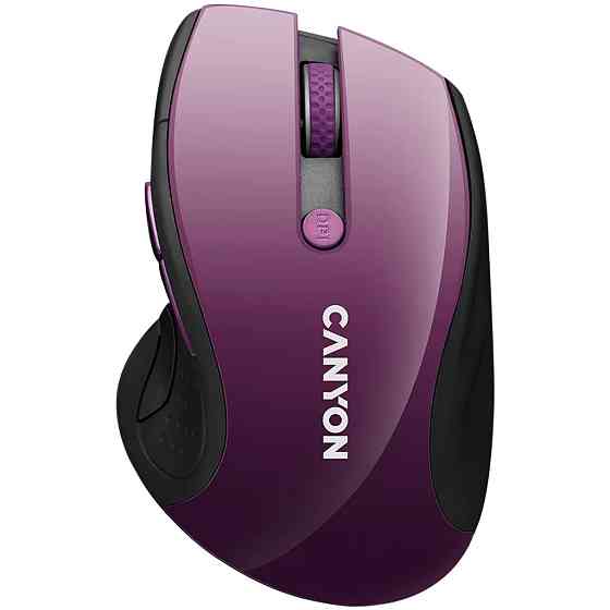 Мышь компьютерная безпроводная Canyon CNS-CMSW01P Purple фиолетовая Київ