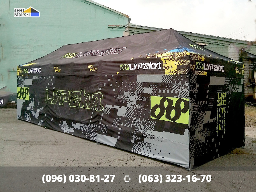 Racing Tent 9х3 з персональним дизайном, розсувні шатри палатки з друком для автоперегонів Запоріжжя - зображення 3