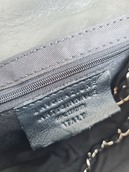 біла чорна шанелька шкіряна жіноча сумка Італія Люкс кросс-боді в натуральній шкірі , базова TS00012 Київ - зображення 2