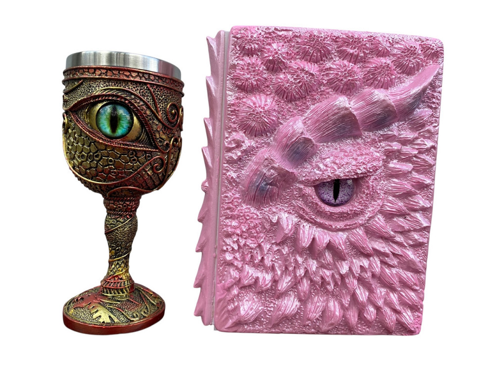 Подарочный набор Бокал 3D Глаз Зеленый и Блокнот 3D «Дракон Единорога» Київ - зображення 1