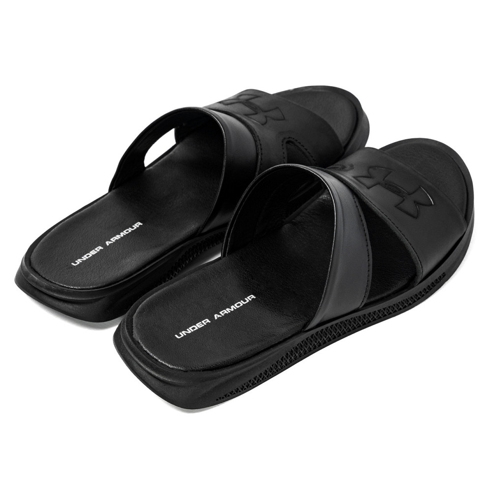 Мужские кожаные  летние шлепанцы-сланцы Under Armour Киев - изображение 4