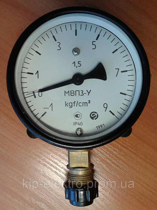 Мановакуумметр показывающий МВП3-У (МВП-3У, МВП3У, МВП 3У) - радиальный штуцер (РШ) Київ - зображення 4