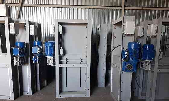 Задвижка реечная с электроприводом 200*200*0,37 кВт , шибер нории , шиберный затвор Київ