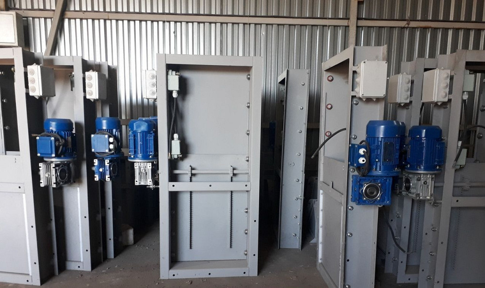 Задвижка реечная с электроприводом 200*200*0,37 кВт , шибер нории , шиберный затвор Київ - зображення 4