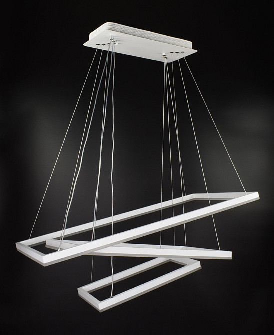 Люстра стельова LED з пультом A11001/3-wh Білий 40-150х80х40 см. Киев - изображение 1