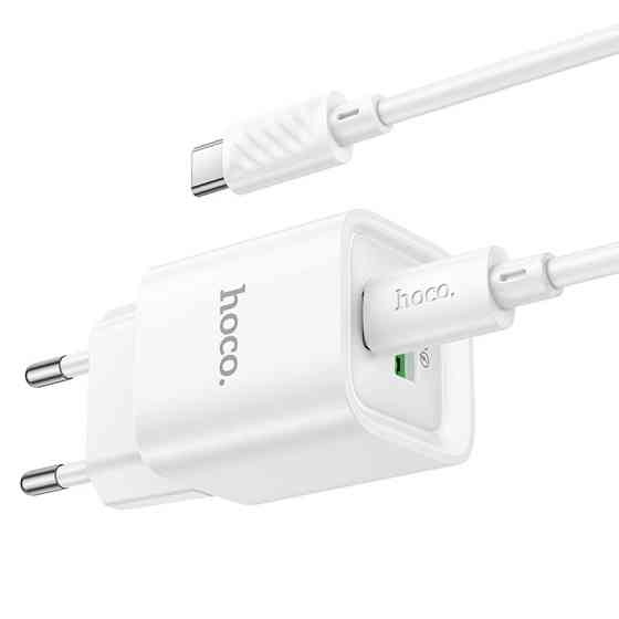 СЗУ Hoco C147A PD20W+QC3.0 (1USB-A/1C) + кабель Type-C to Type-C Херсон