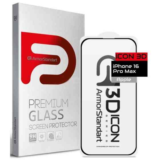 Захисне скло ArmorStandart Icon 3D для iPhone 16 Pro Max Black (ARM78030) (Код товару:38547) Харків