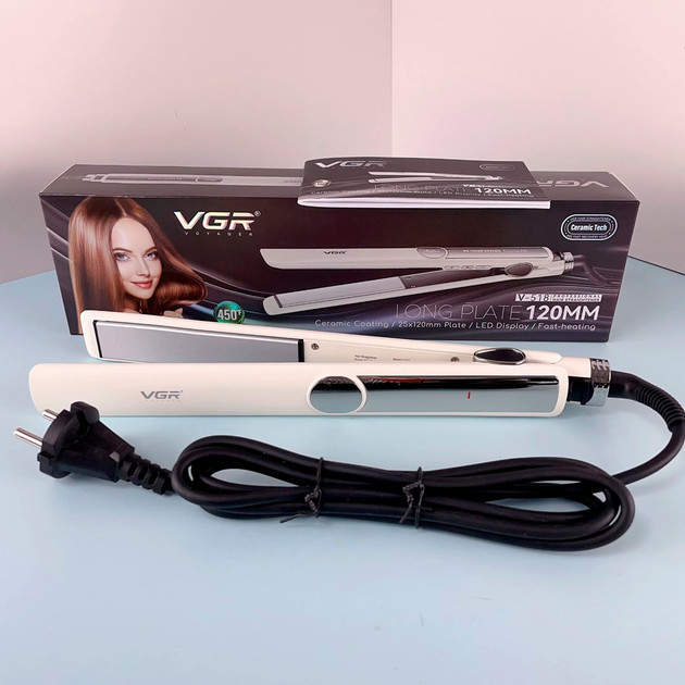 Выпрямитель для волос VGR V-518 WHITE 40 Вт белый Київ - зображення 2