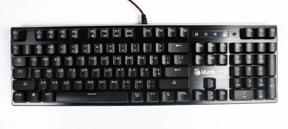 Клавиатура компьютерная проводная Bloody B820R USB Black Red SW черная Київ - зображення 3