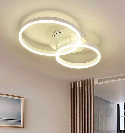 Люстра стельова LED з пультом A8008/2-wh-k Білий 10х40х62 см. Київ - зображення 1