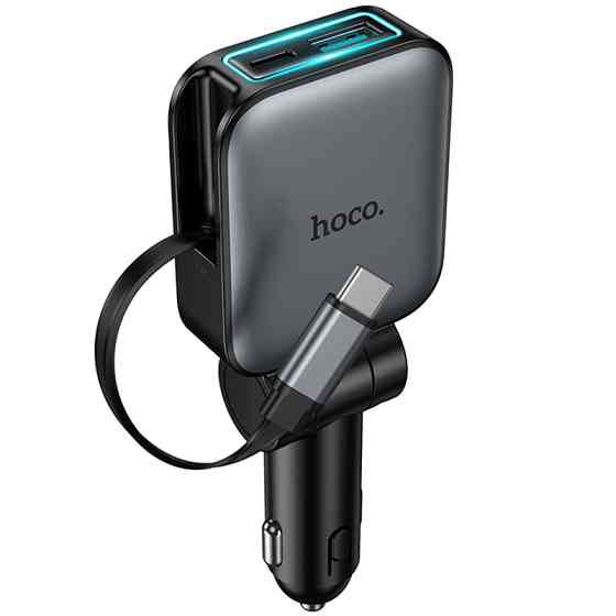 АЗУ Hoco Z67 Triunfar PD60W with retractable cable (1USB-A/2C) Херсон
