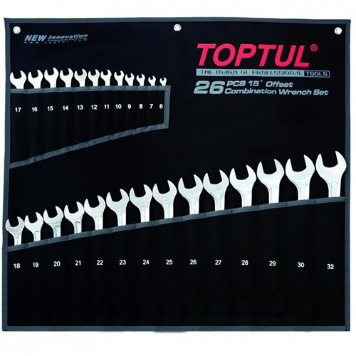 Набор ключей комбинированных 26 шт 6-32 мм TOPTUL Super-Torque GPAW2601 Харків - зображення 1