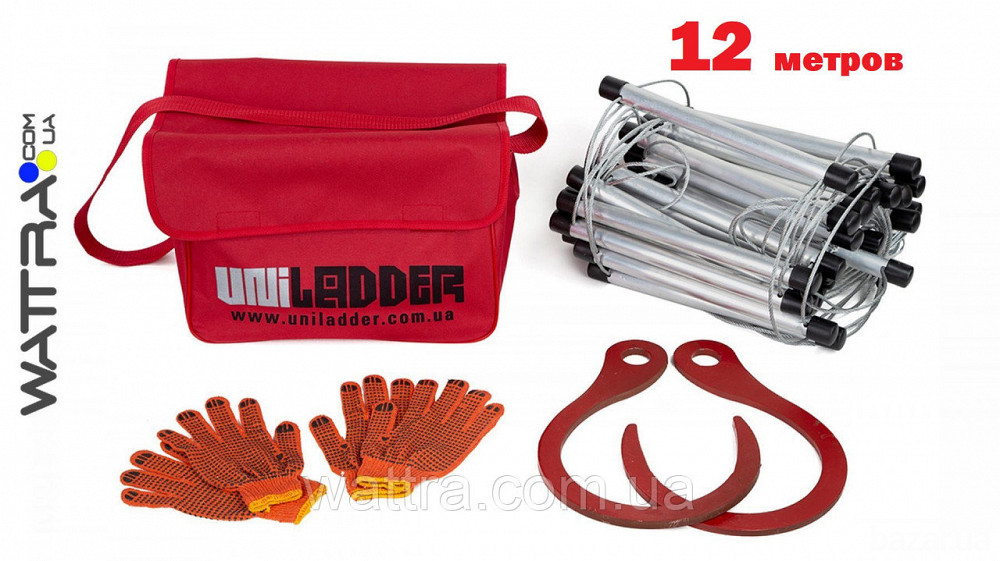 Универсальная спасательная лестница Uniladder L-12000 (12 метров, нестандартная) Київ - зображення 1